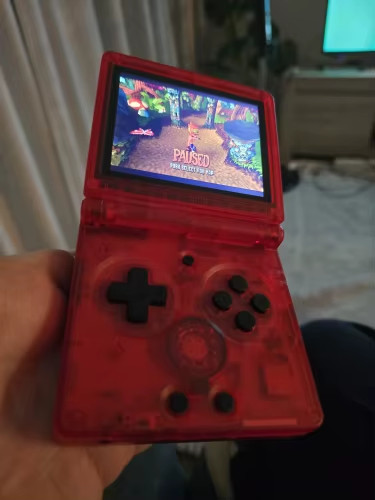 Anbernic RG35XXSP flip handheld console 64 GB Linux 3.5″ IPS WiFi HDMI red DE