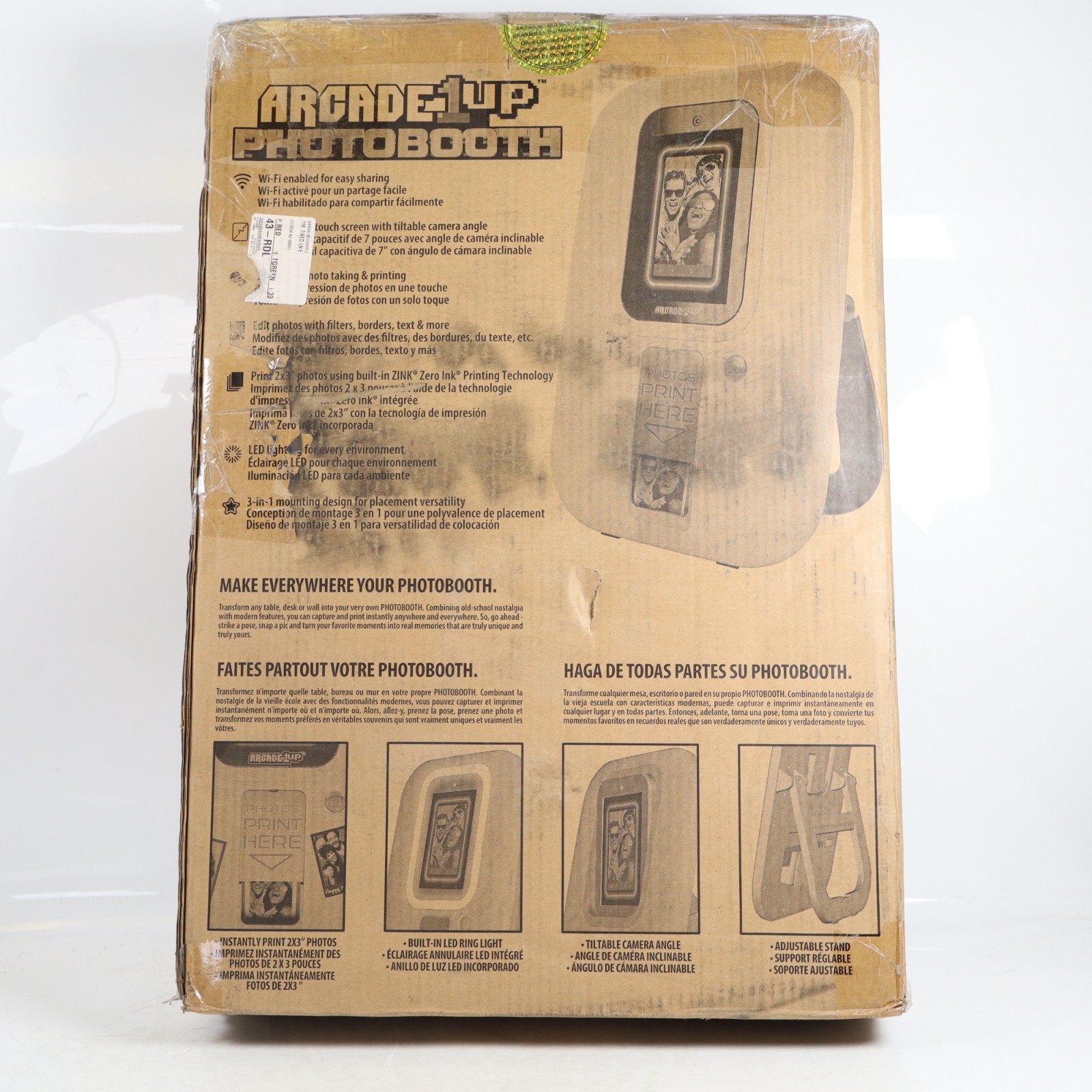Arcade1Up Touchscreen Photobooth Prints 2″ x 3″ (LEAVES MARK IN MIDDLE OF PHOTO)