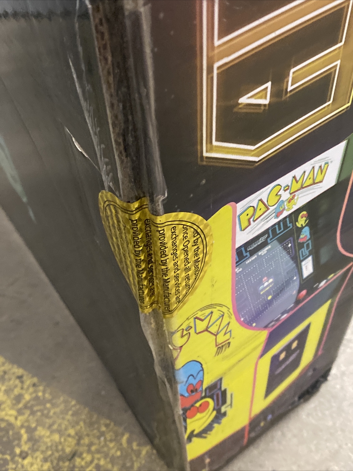 Arcade 1up Pacman Legacy Edition Retro Cab Pac Man Light-Up Marquee W/ 12 Games