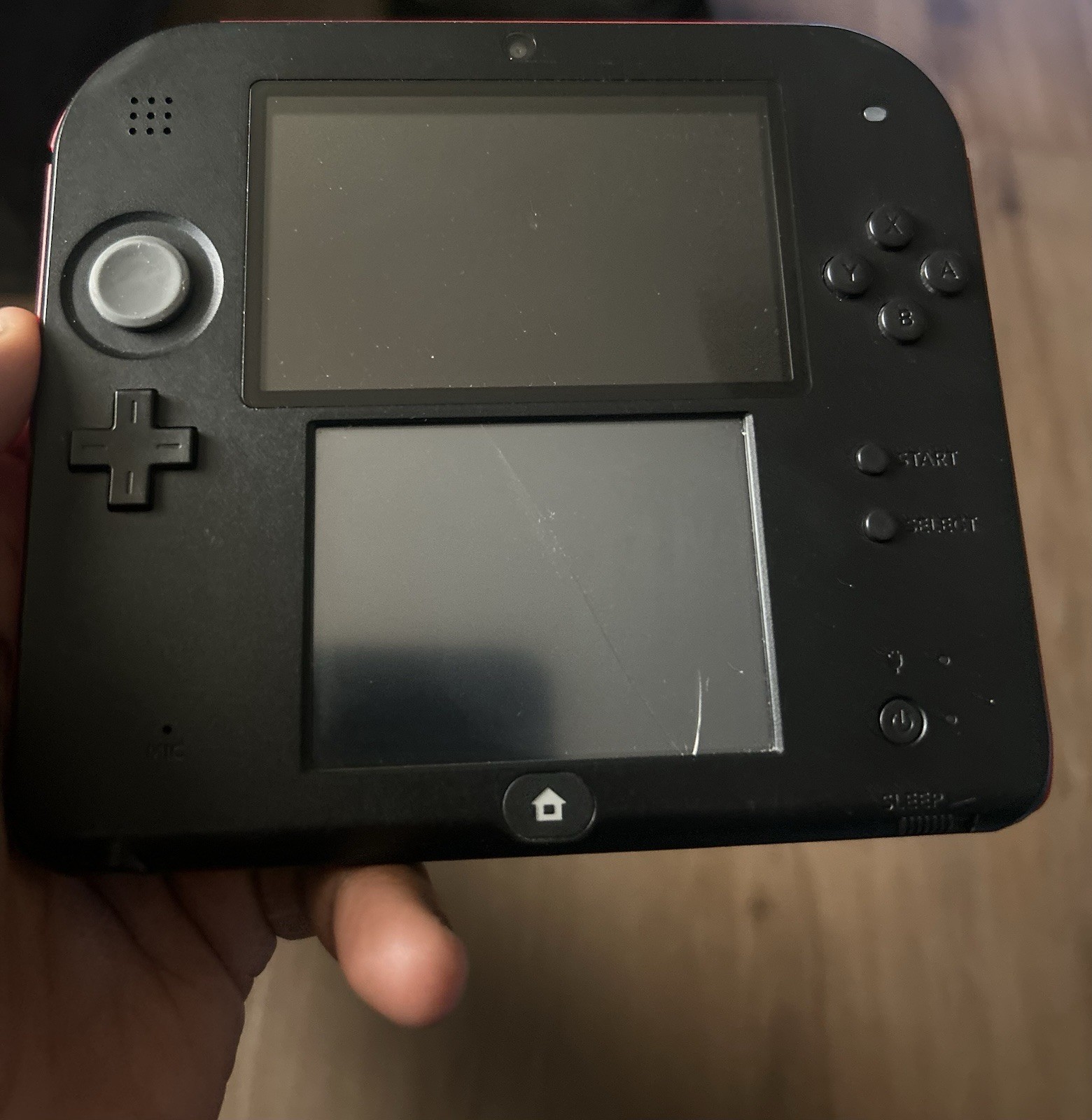 Nintendo 2ds Bundle Black And Red Testing &working (read Description)