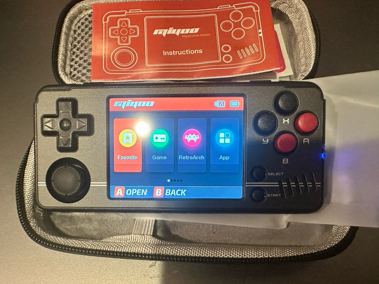 Miyoo A30 Linux Handheld Retro Video Game Console Black 64GB Ships From US