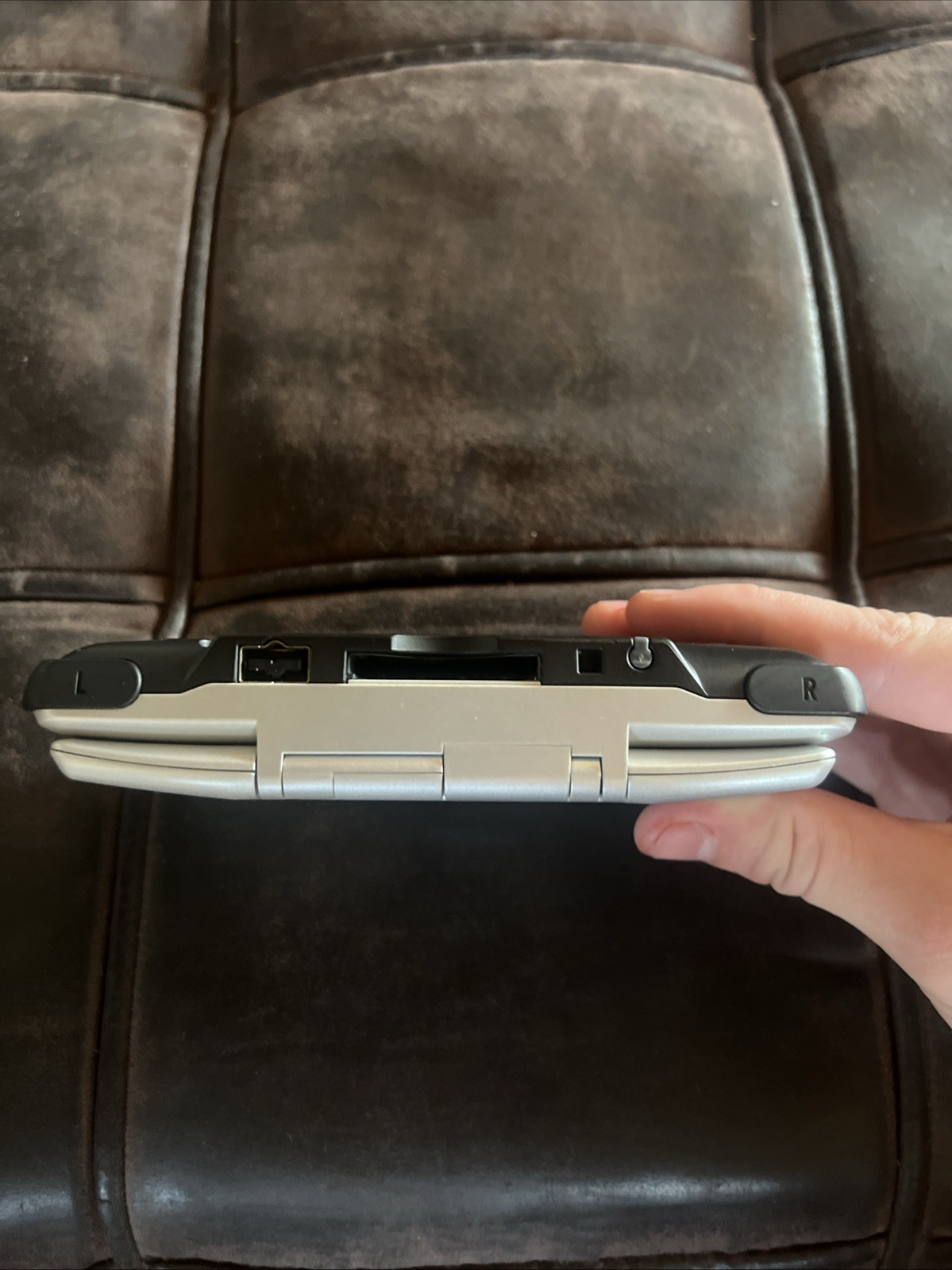 Titanium silver Original Nintendo DS with charger and stylus