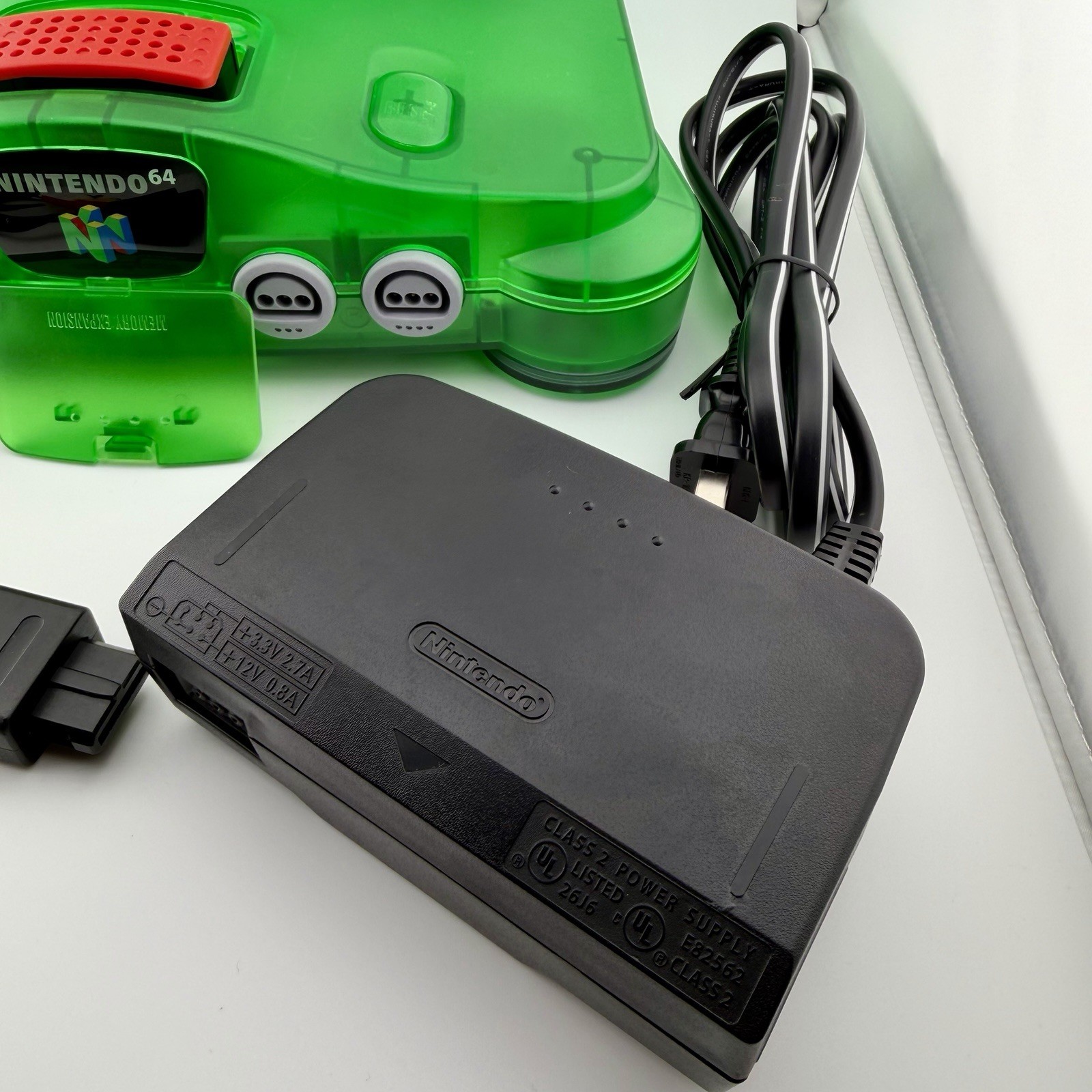 OEM Nintendo 64 Funtastic Jungle Green Console w/ Expansion Pack & Controller