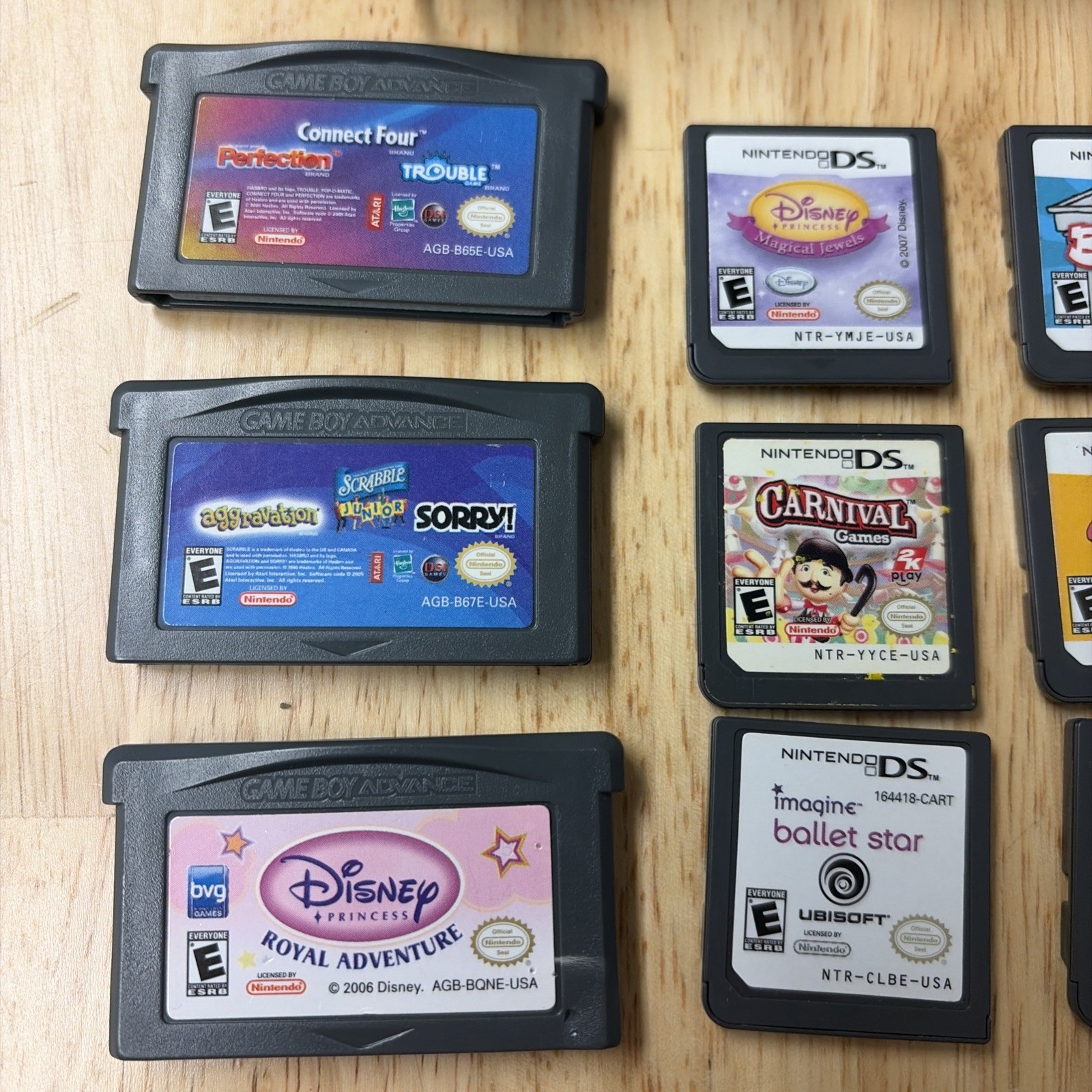 Nintendo DS Lite Crimson Handheld System Bundle Red/Black Charger 15 Games