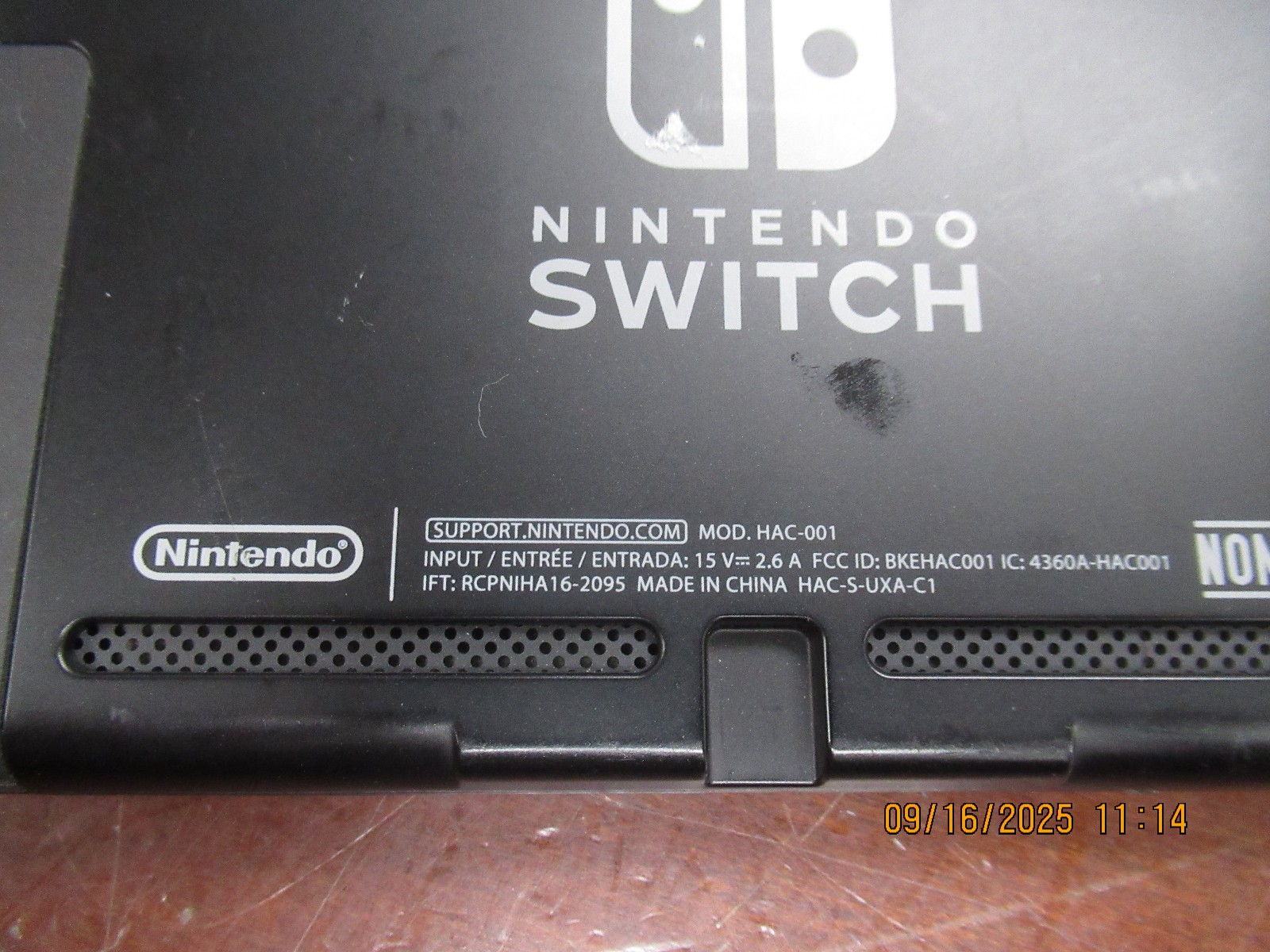 Nintendo Switch HAC-001 32GB Console with Gray Joy‑Con, Type-C Cable