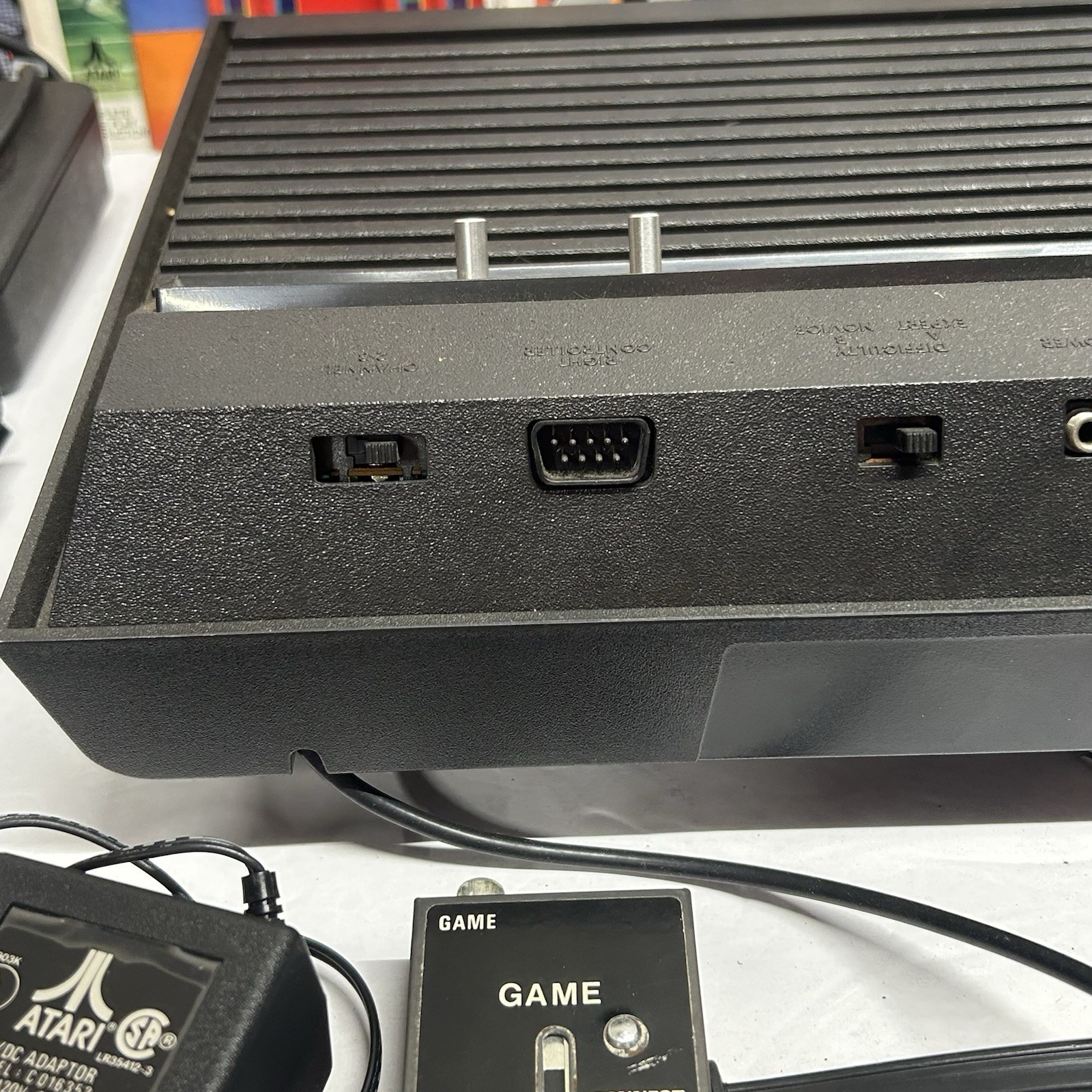 Vtg Atari 2600 Lot Console, 4 Controllers, 16 Games w/Instructions – Untested