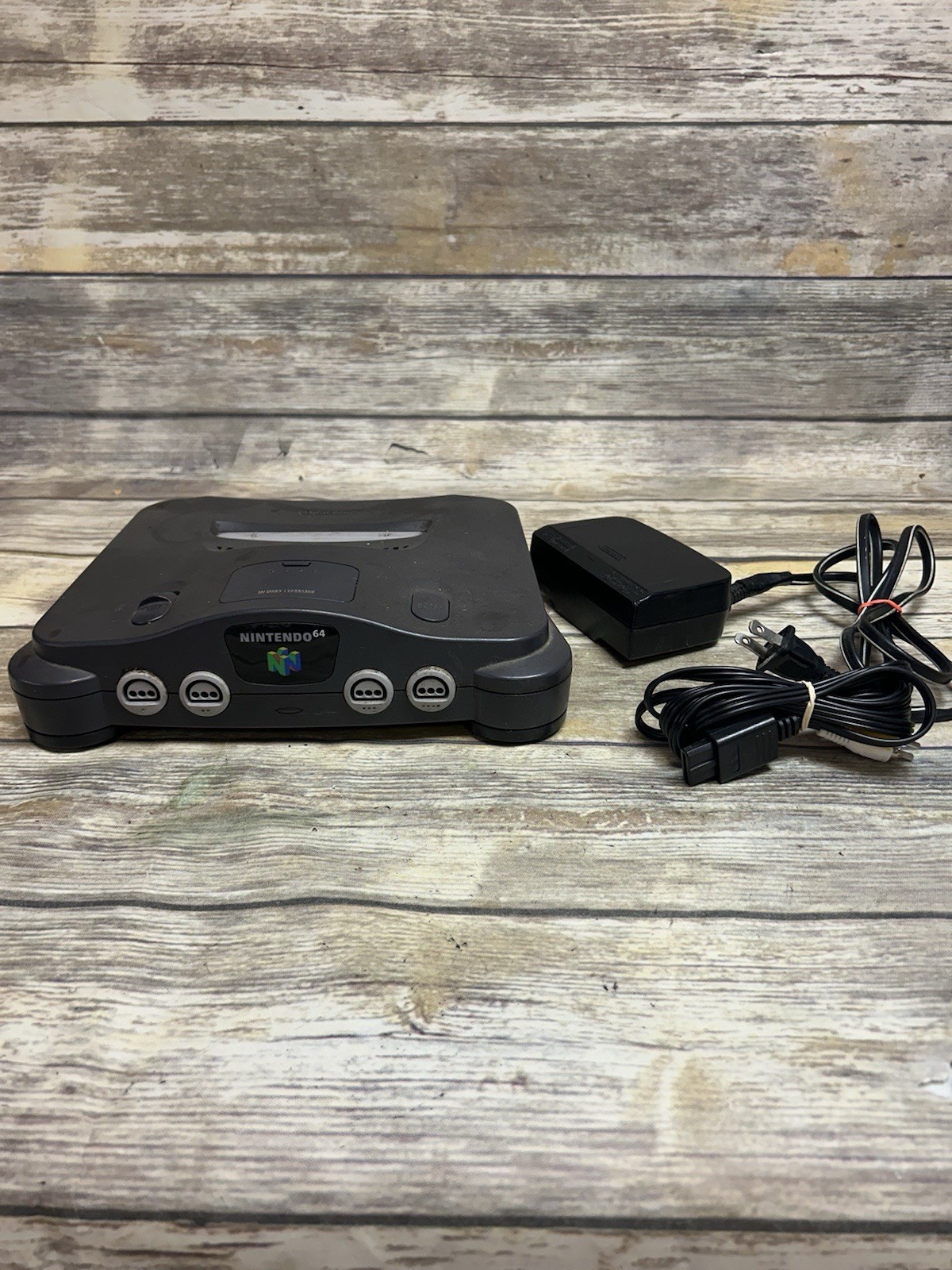 Nintendo 64 N64 Console w/ Cords + Jumper Pak Tested Working USA