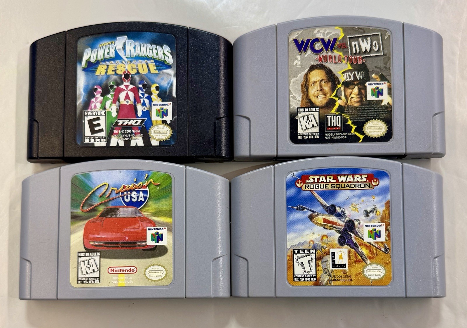 Nintendo 64 N64 System Console OEM Bundle Lot w/ 4 Games – Expansion Pak – Works