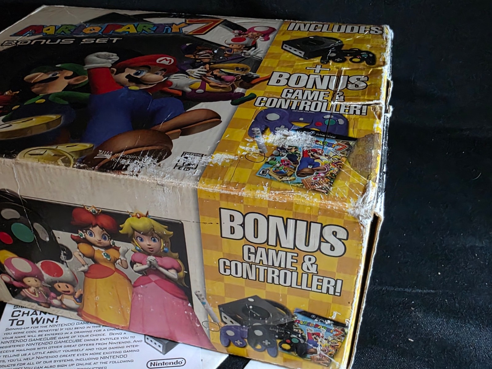 Nintendo GameCube Mario Party 7 Bonus Set In Box