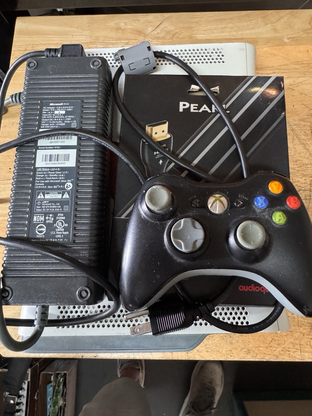 Tested Xbox 360 Console Bundle 60GB HDD WiFi OEM Controller HDMI + HDMI Cable