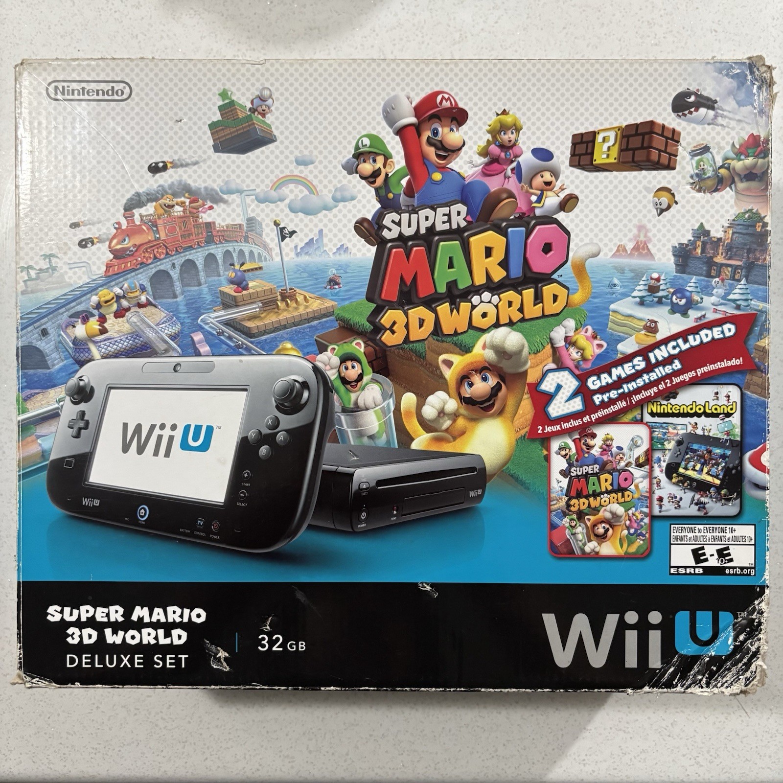 Nintendo Wii U 32 GB Super Mario 3D World Deluxe Set Tested