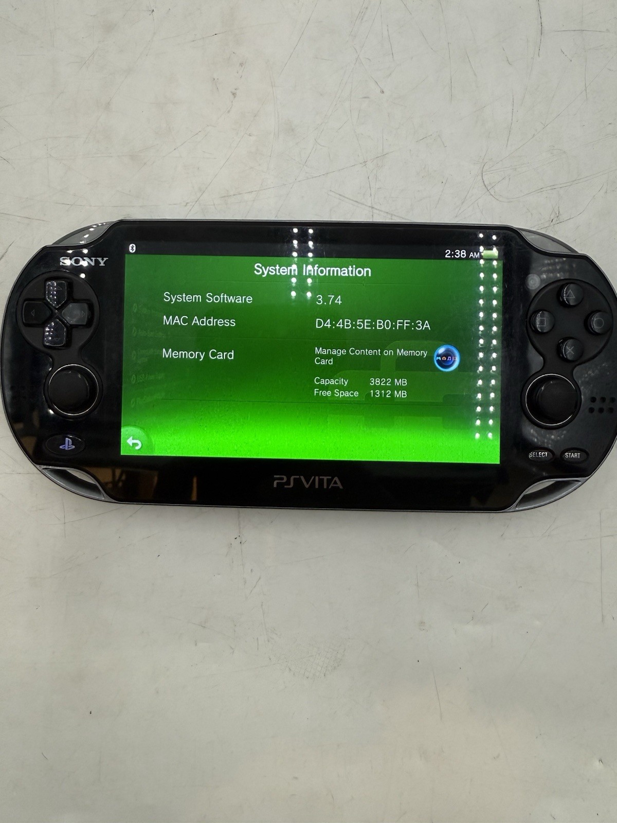 Sony PlayStation PS Vita PCH-1001 Black Handheld Console. With 2 Game Downloaded