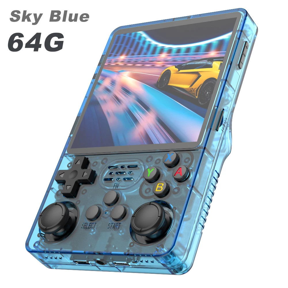 TOP Sale 4″IPS Big Screen R36S plus Retro Handheld Game Console Linux 64-Bit Sys