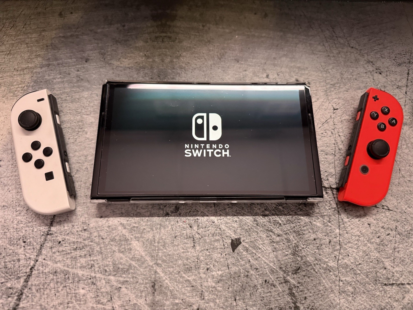 Nintendo Switch OLED Model HEG-001 Handheld Console – 256GB – White/RED