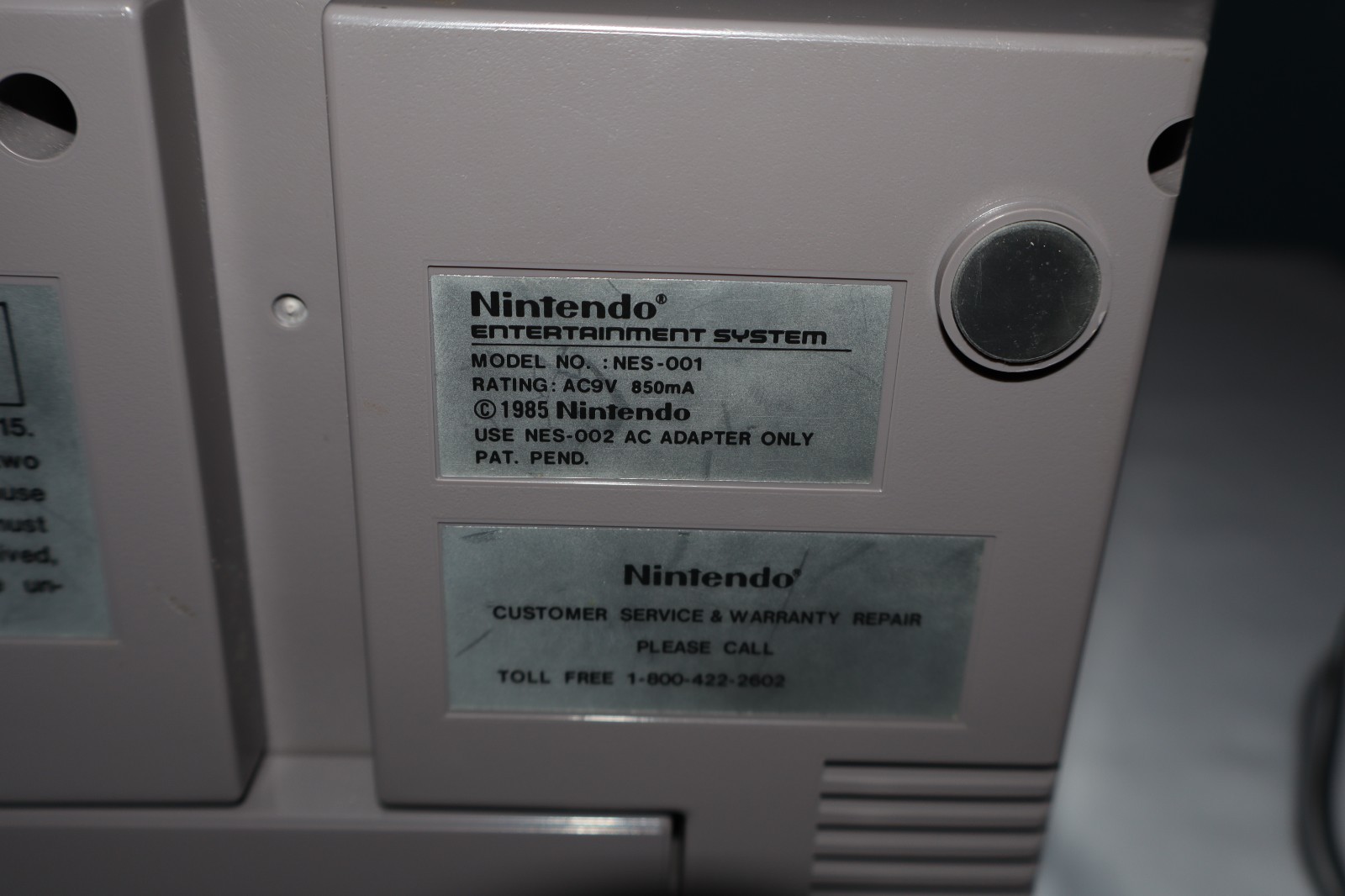 Nintendo NES Console 2 controllers A/V cord On Red Blinking Light Repair Parts