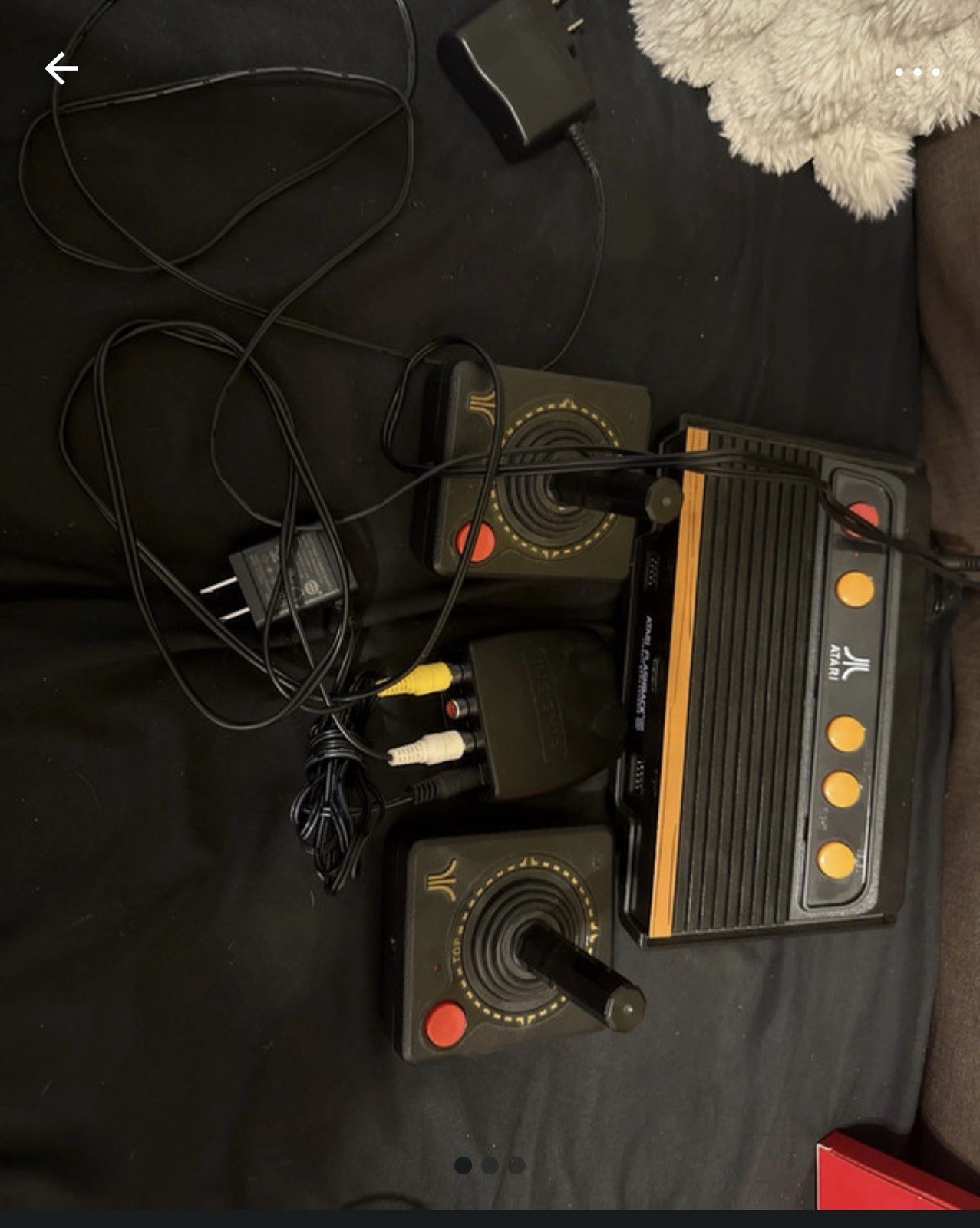 Atari 2600 Home Console Black/Brown, 2 Joysticks, Composite RCA AV Cables