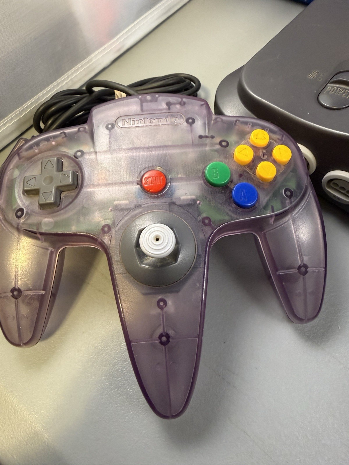 Nintendo 64 N64 Console Bundle with Atomic Purple Controller And Expansion Pack!