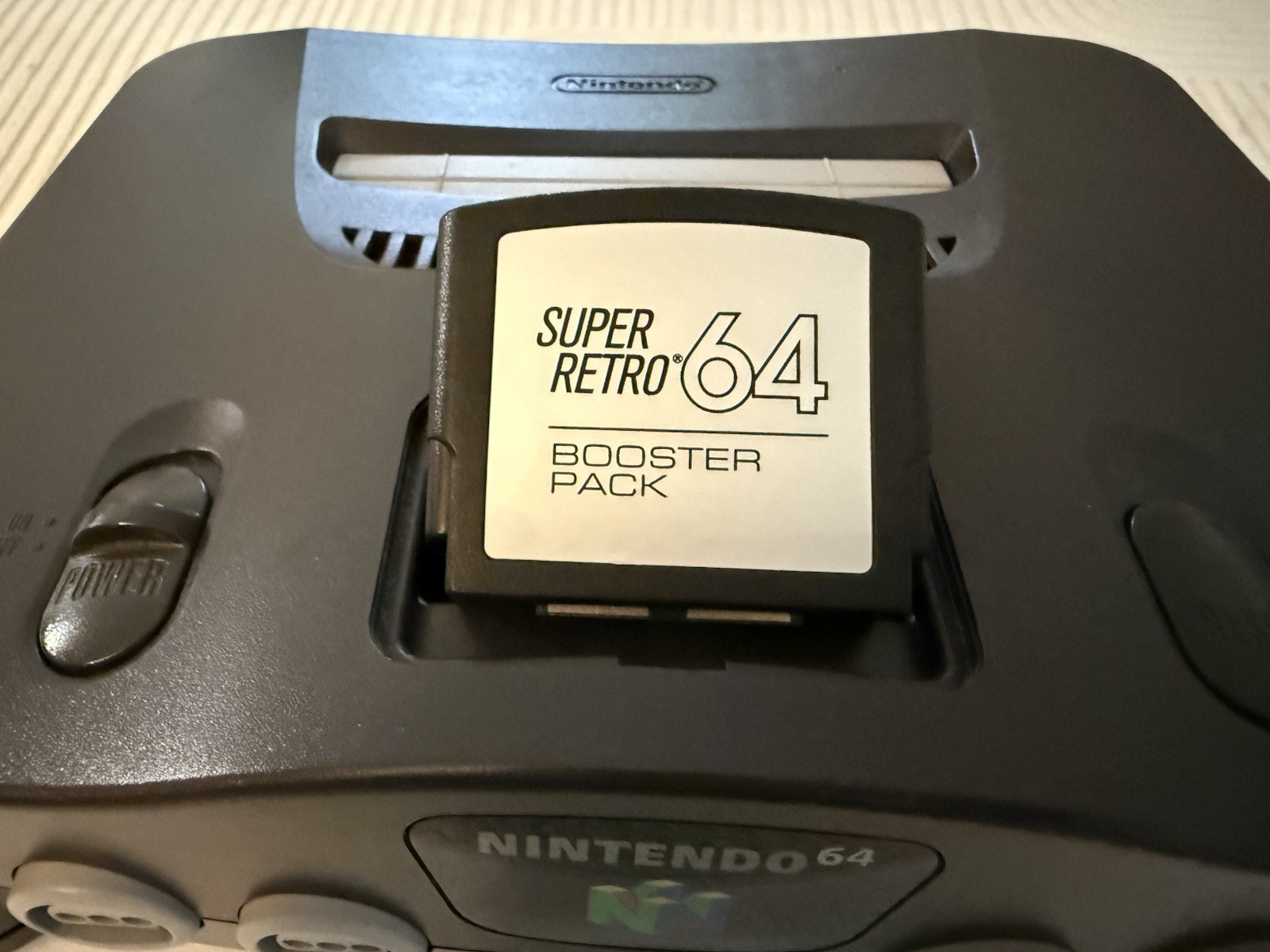 Nintendo 64 N64 Console Black/Gray NTSC-U/C w/ Controller, hookups & Jumper Pak