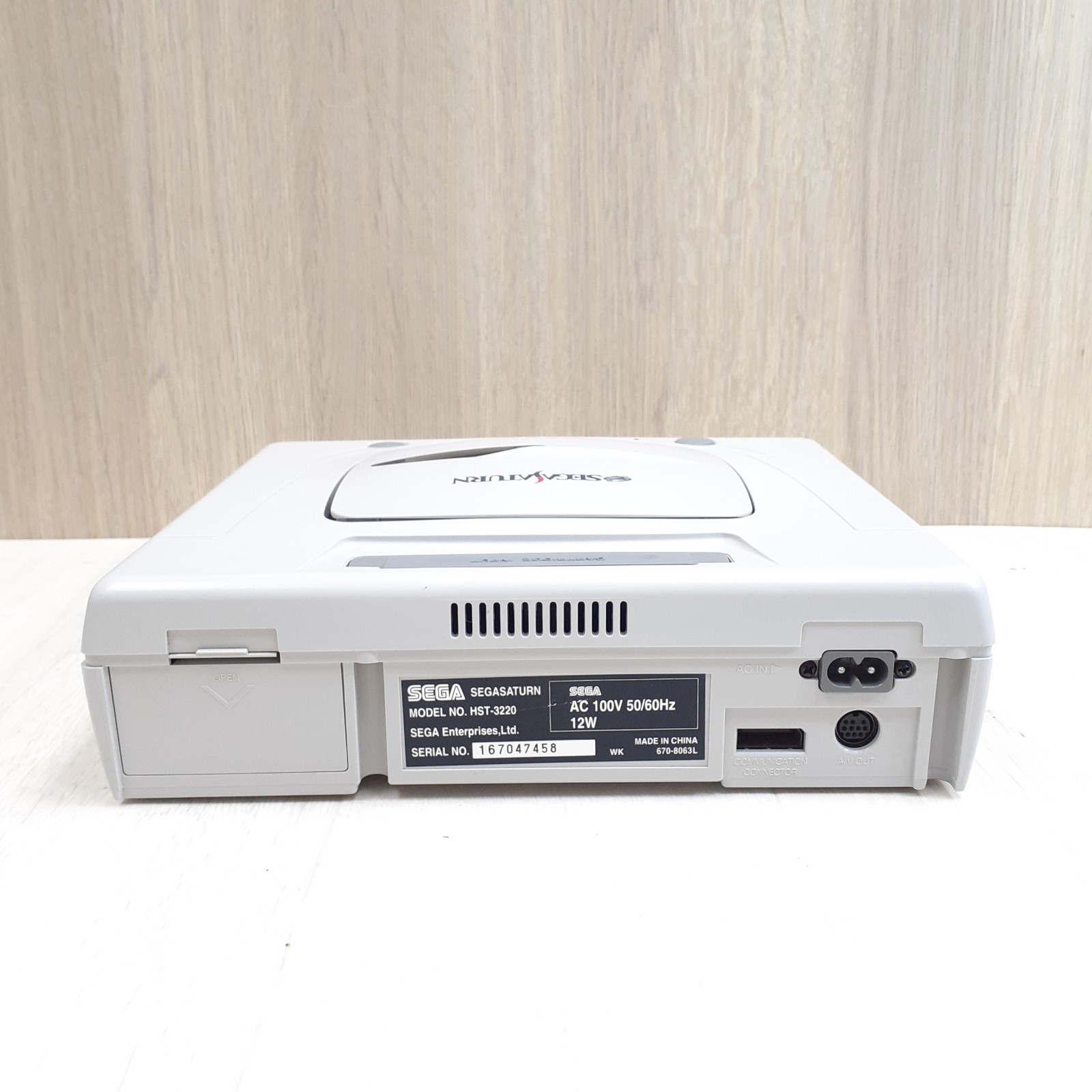 Sega Saturn Console Japanese White System with 2 Controllers & 3 Games NTSC-J