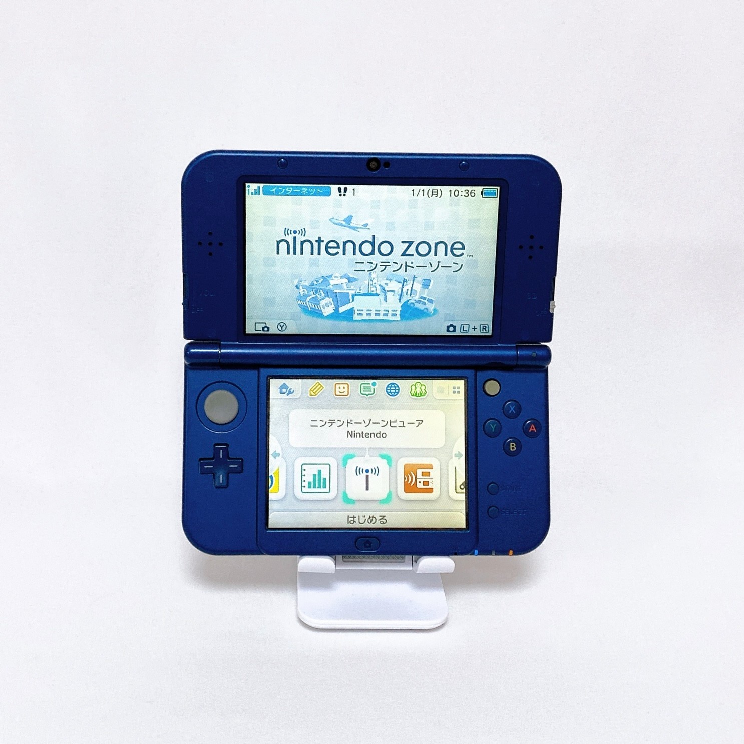 【Top IPS w/Box】New Nintendo 3DS LL XL Metallic Blue Japan Console Tested Rank S