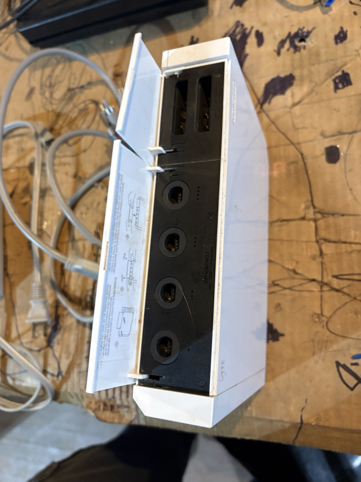 Intended Wii Parts Or Repair Broken Hinge No Controllers / Books
