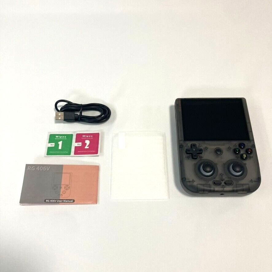 ANBERNIC RG 406V 4.0» IPS Android 13 Handheld Game Console w/ protective case