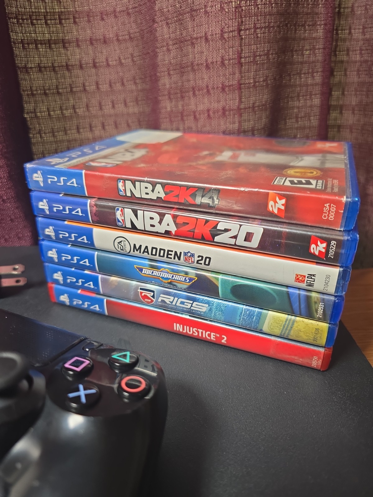 Sony PS4 PlayStation 4 Slim 1TB Console, 6 Games 1 Controller Bundle Works