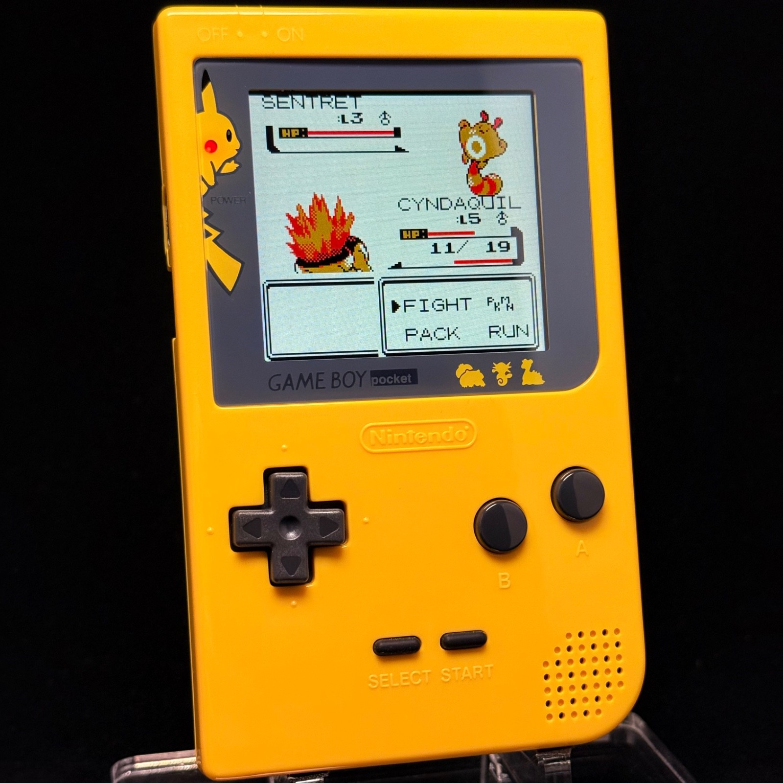 Gameboy Pocket Pokemon Pikachu Yellow – IPS Screen – Premium Quality Build