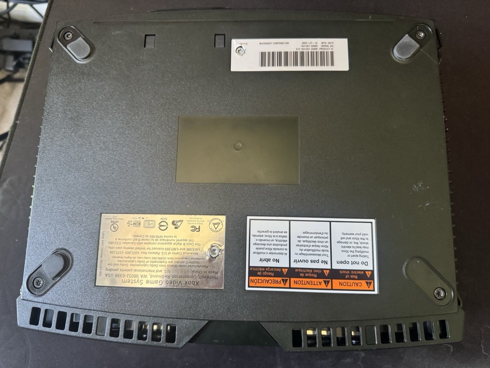 BROKEN Original Xbox Console (READ DESCRIPTION)