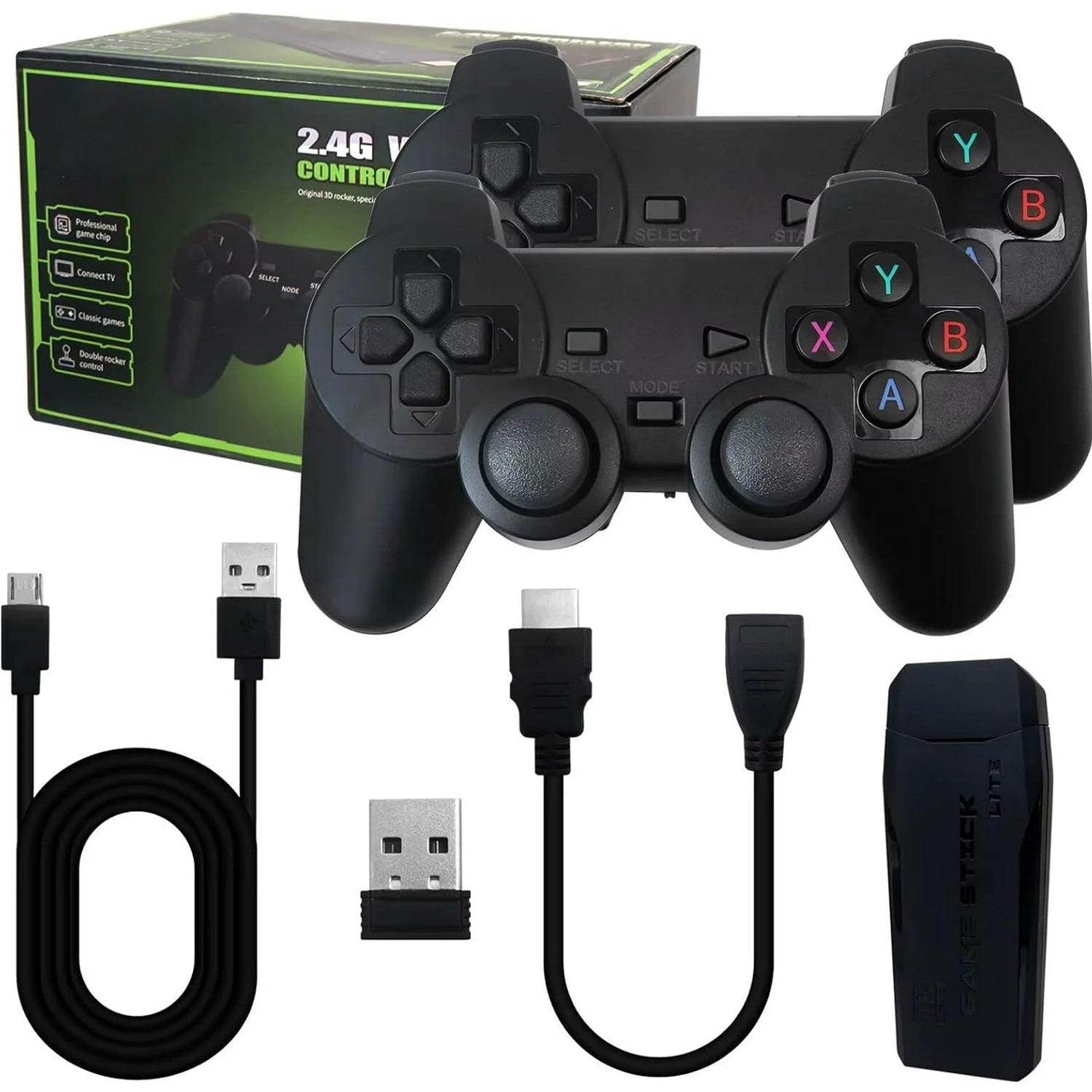 Retro Game Console 20000+ Games 4K HDMI Output w/ 2 Wireless Controllers & 64GB