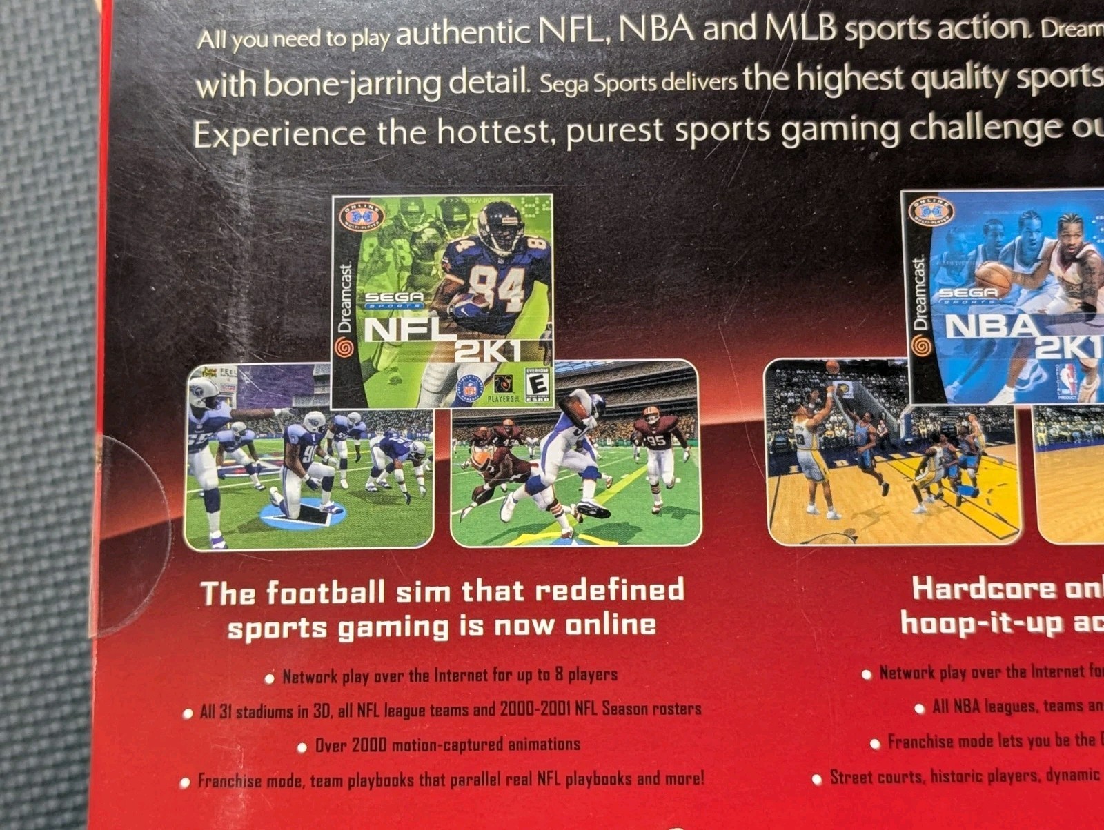 SEGA Dreamcast Console Rare Sports Bundle NFL NBA MLB 2k1 New Factory Sealed