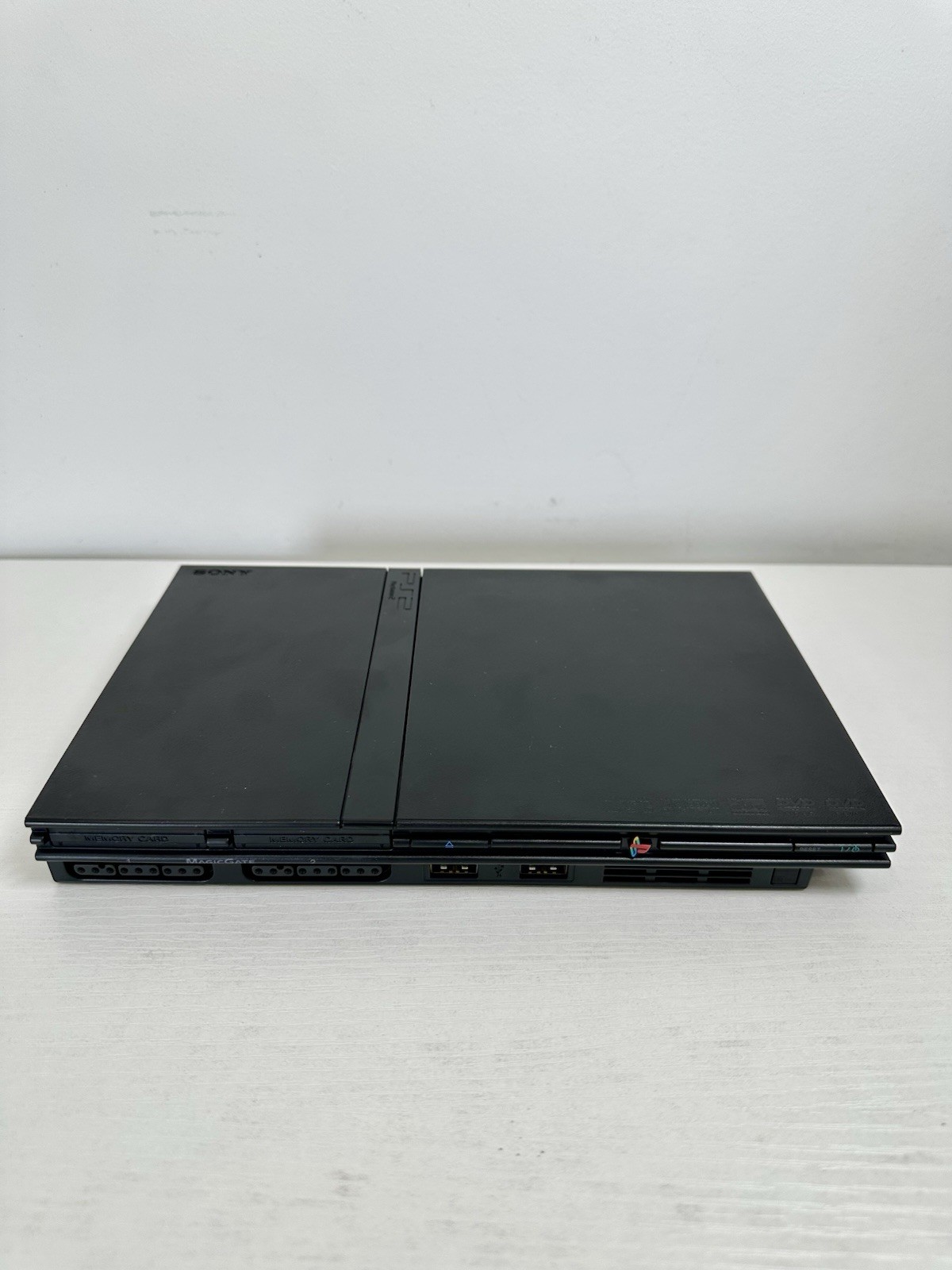 Sony PlayStation 2 Slim PS2 Black Console Bundle OEM- control/cables/memory card