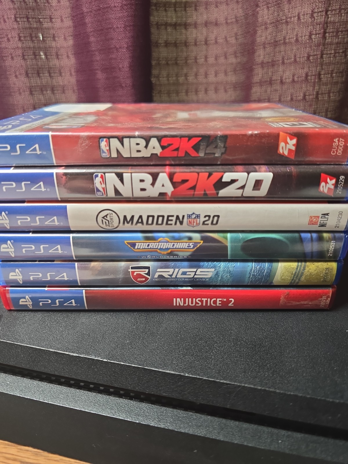 Sony PS4 PlayStation 4 Slim 1TB Console, 6 Games 1 Controller Bundle Works