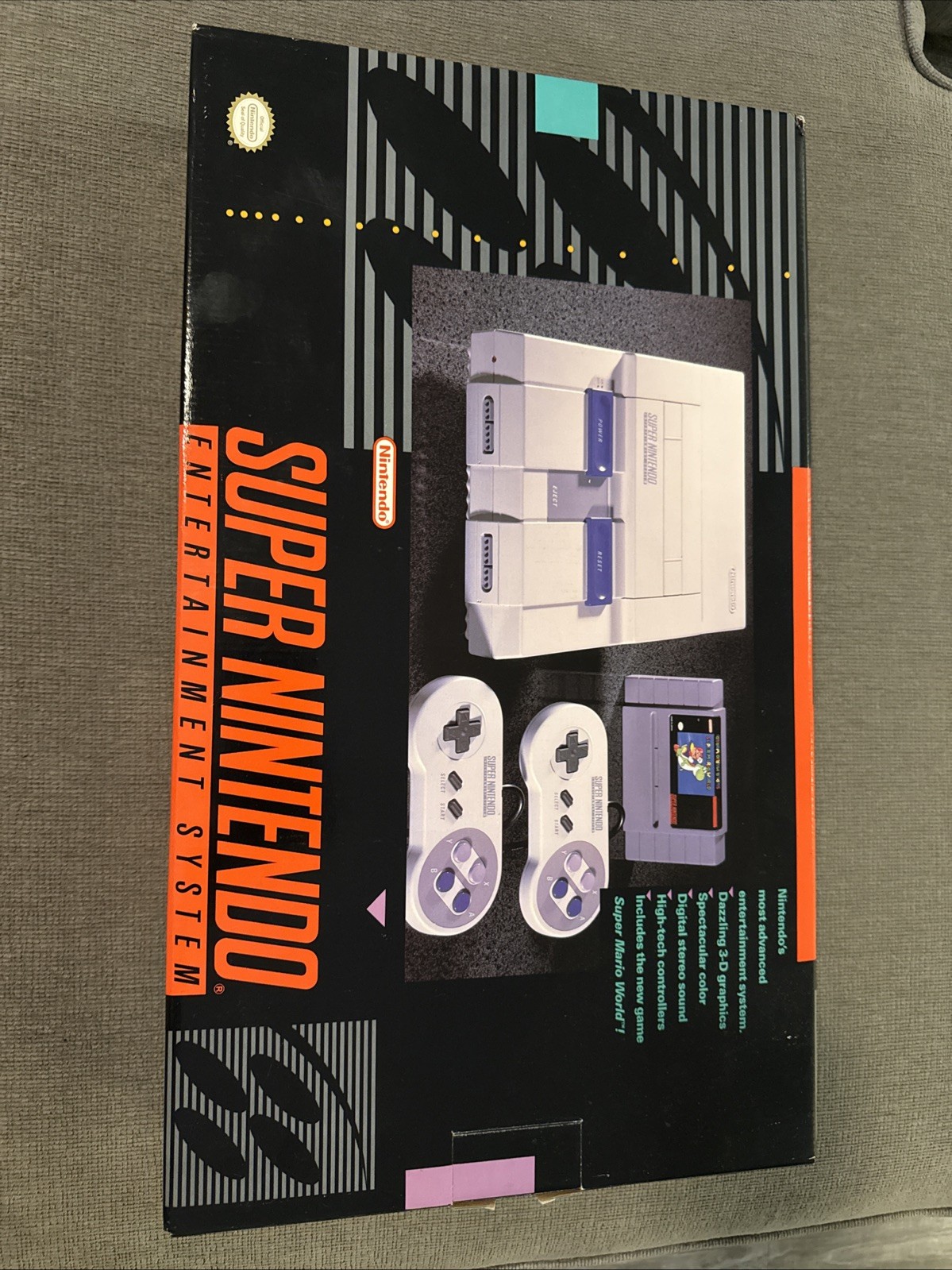 1991 SNES SUPER NINTENDO ORIGINAL LAUNCH RELEASE CONSOLE SET COMPLETE IN BOX!!!
