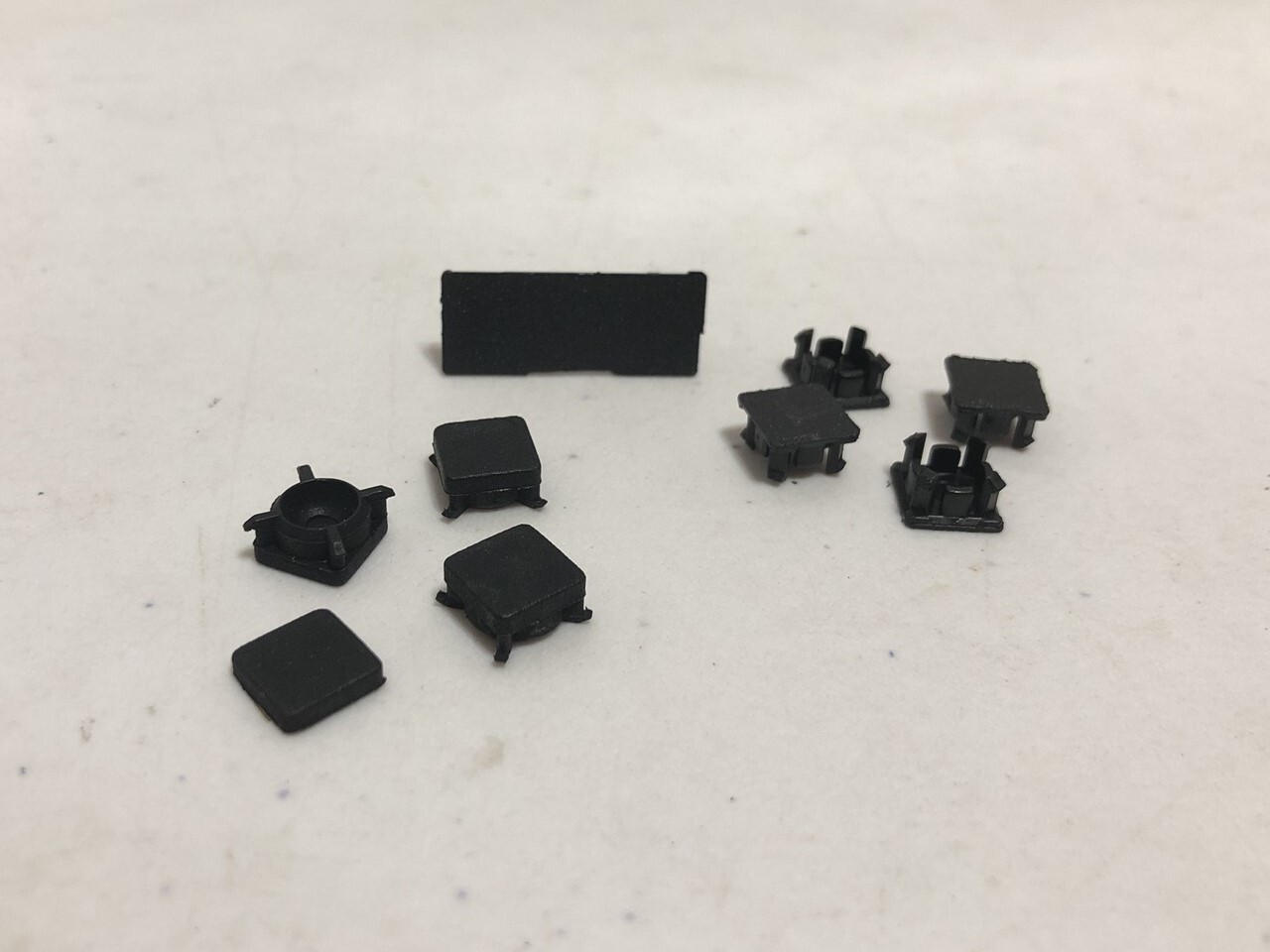 Full Rubber Feet / Plastic Screws Cap Kit For PS3 Slim – Black 9 Pieces