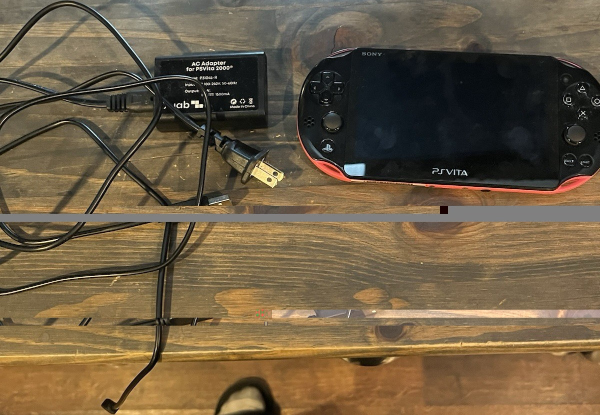 Sony PS Vita 2000 Handheld Console Black and pink m0dded 128gb with charger