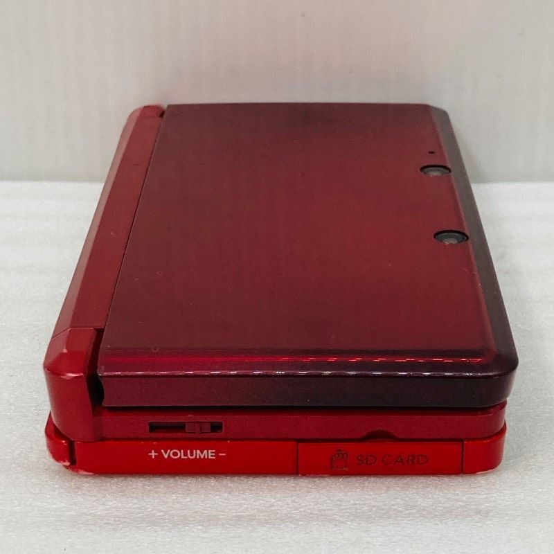 Nintendo 3DS CTR-001 Metallic Red Console Tested Working Charger SD Stylus