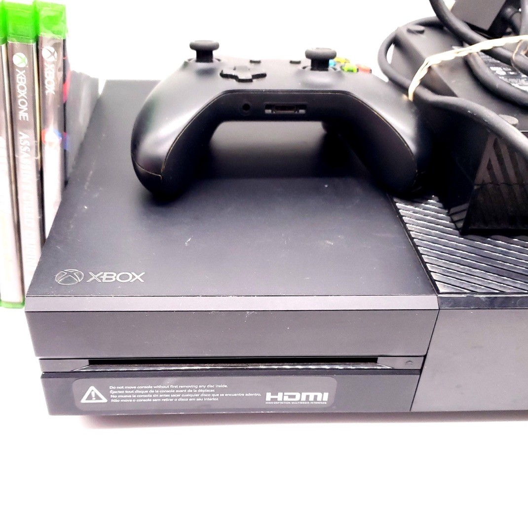 Microsoft Xbox One Console Model 1540 W/ 4 Games 1 Sealed TESTED & WORKING