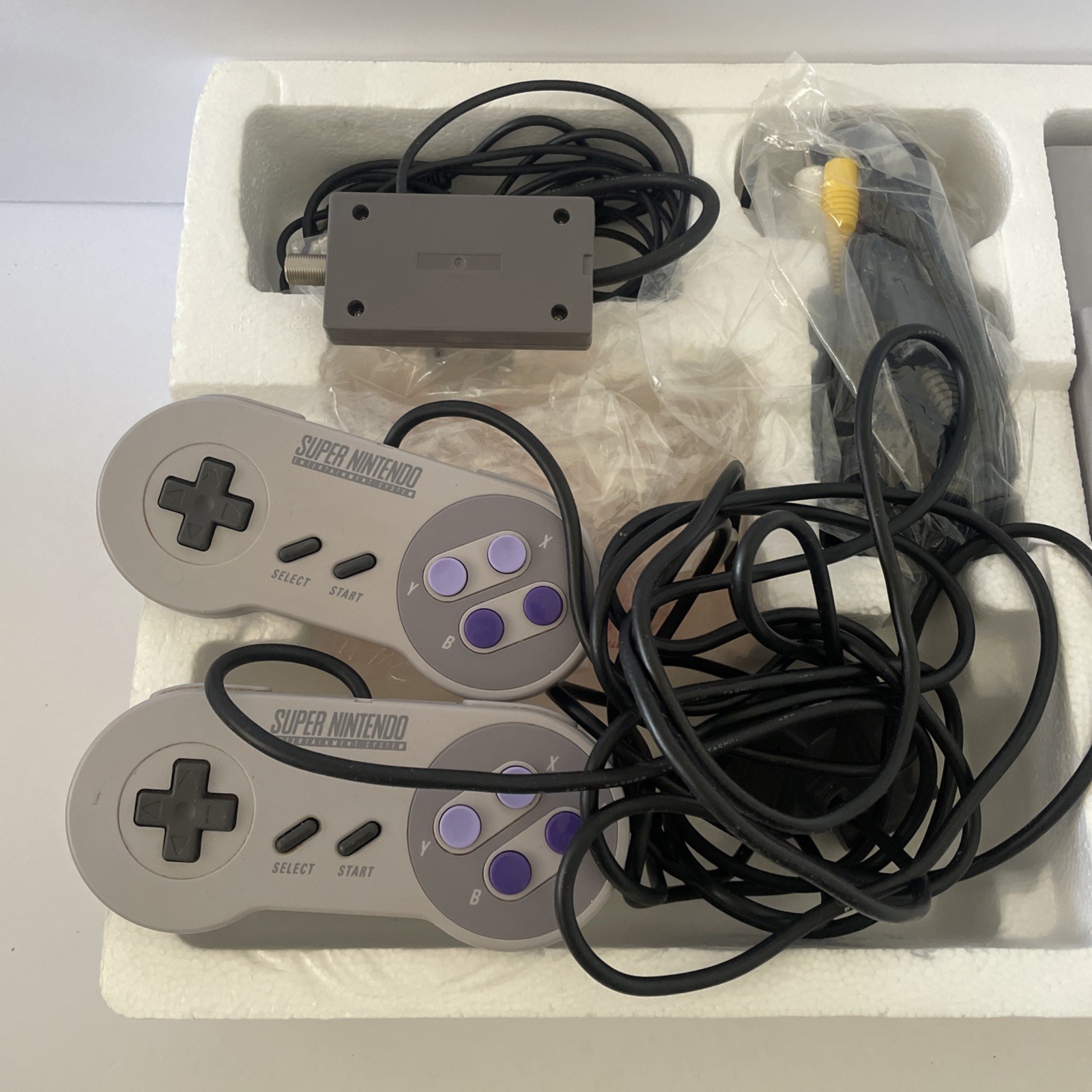 Super NES Super Set SNES Nintendo – Missing Game – Original Box MATCHING SERIAL