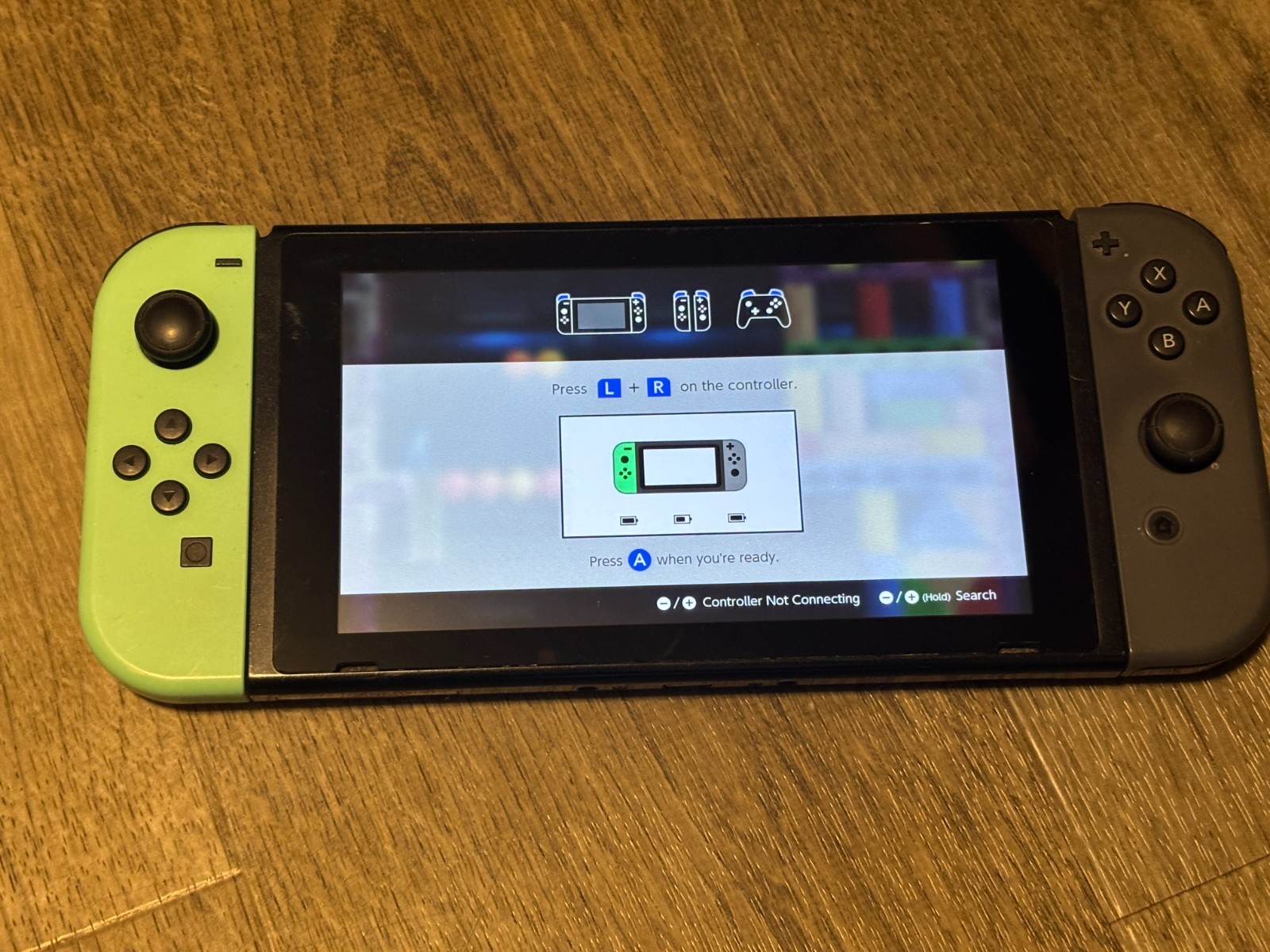 Nintendo Switch HAC-001 Console System Black Gray Teal Joy-Con Read Description