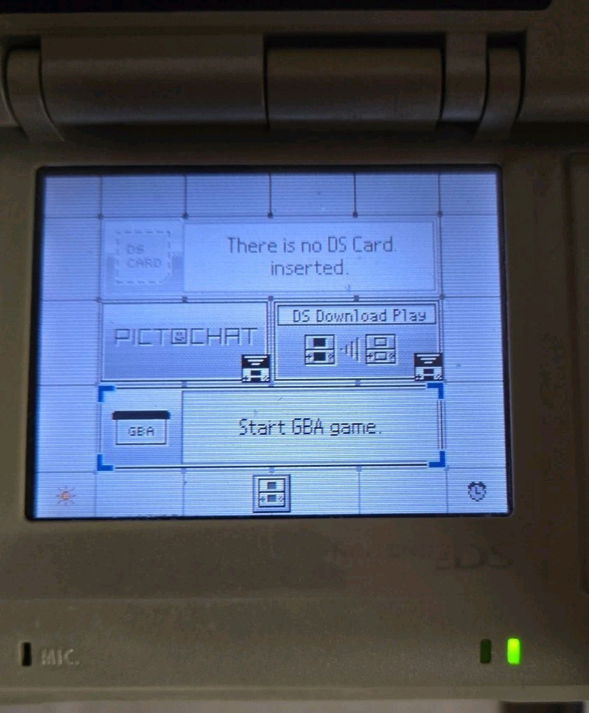 Nintendo DS Silver Handheld System – Fair Condition! – TESTED AND WORKING (6A)