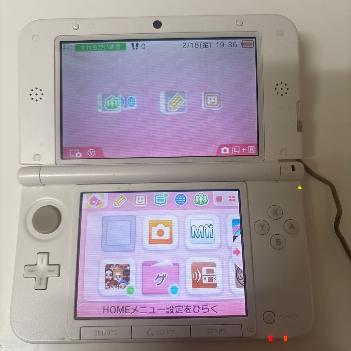 Nintendo 3DS LL Pink Bundle Console + 15 DS/3DS Games + AC Charger