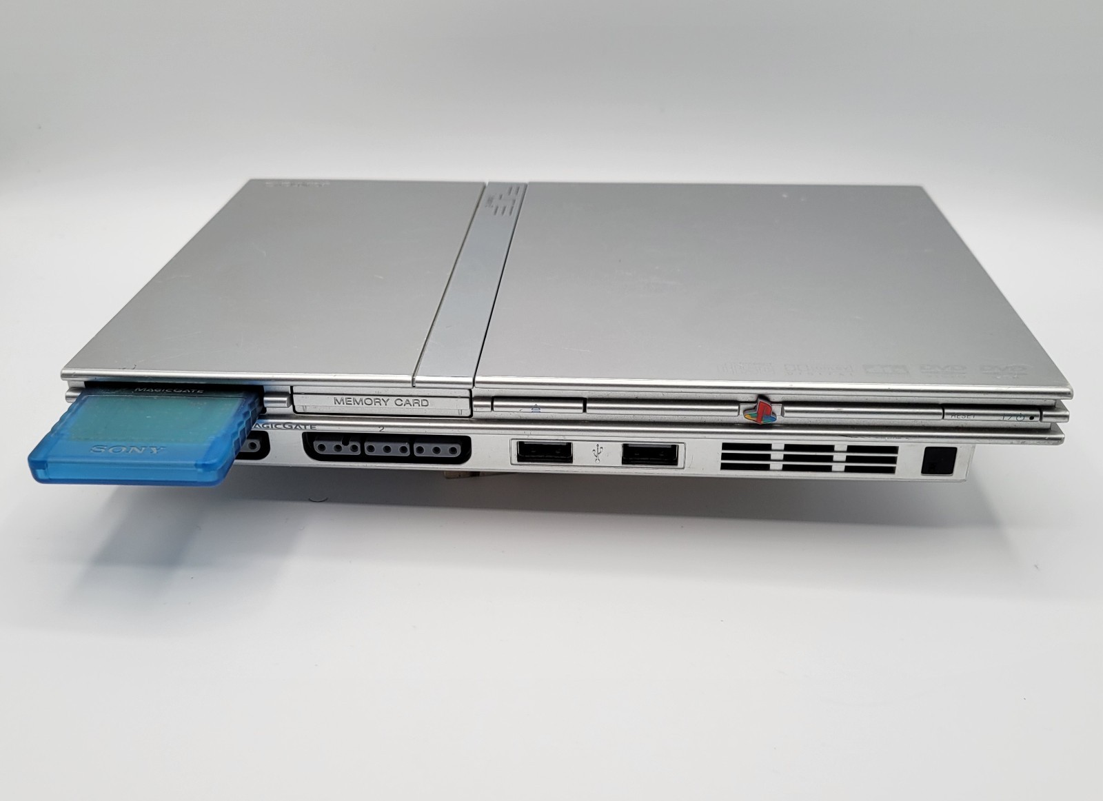 Sony PS2 Slim Silver SCPH-77001 Console Bundle with Games & Cables GTA