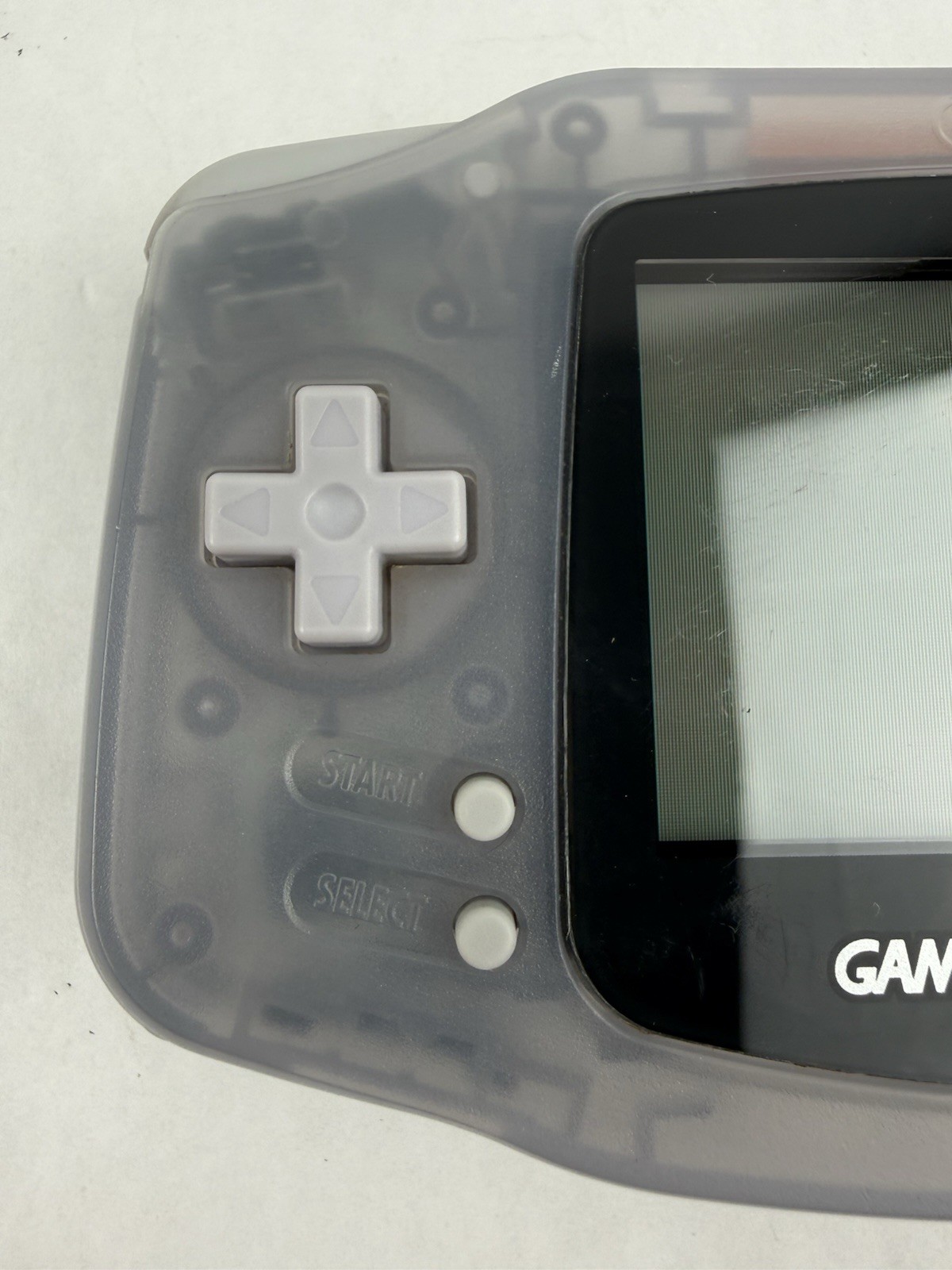 Nintendo Game Boy Advance Clear Glacier Tested AGB-001 W/ 2 Games No Batt. Cover