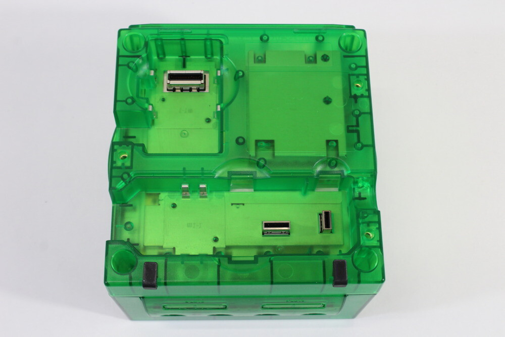 Nintendo Gamecube Console Clear Transparent Dark Green & AC AV NTSC-U/C DOL-001
