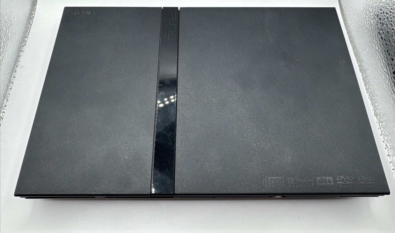 Sony PlayStation 2 Slim Console Black. With Controller, Cables Memory Card. PS2
