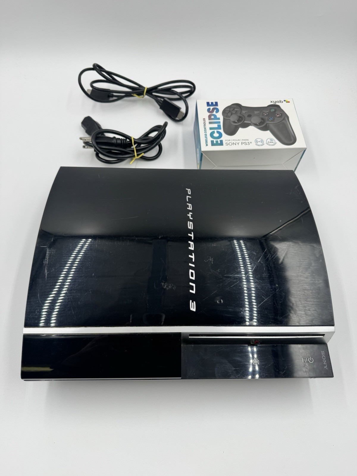 Sony PlayStation 3 PS3 Fat 40GB CECHG01 Console & Controller Tested