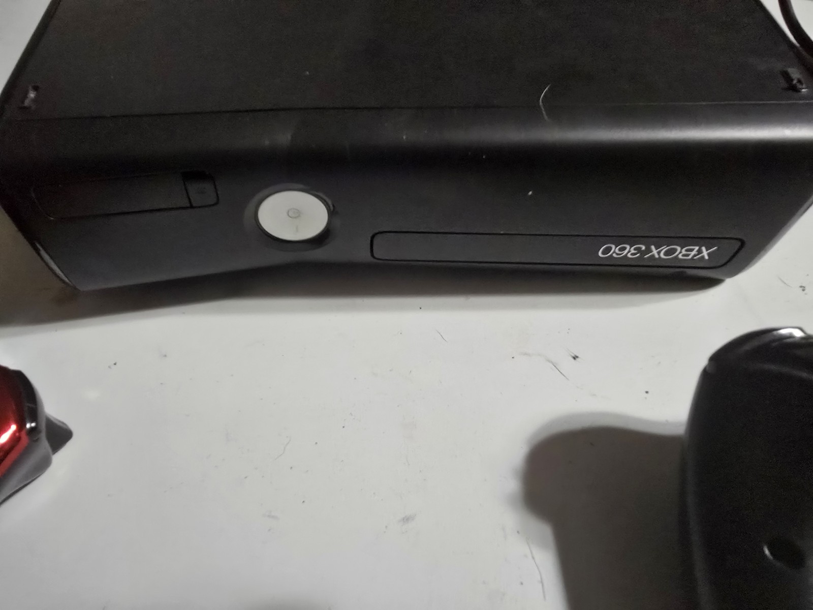 MICROSOFT XBOX 360 SLIM – CONSOLE W Cables/ 2 Contr. 320GB HDD TESTED WORKING