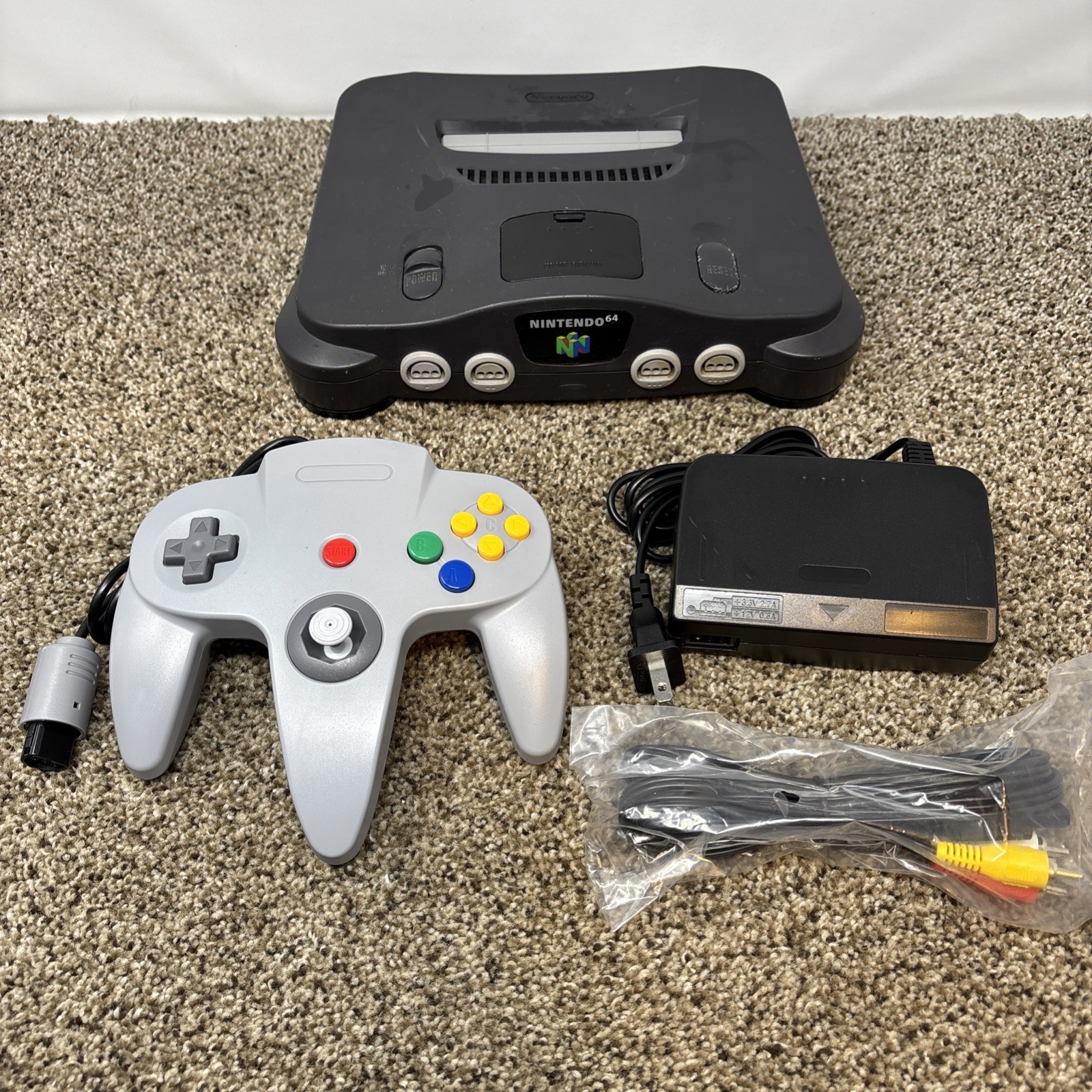 Nintendo 64 N64 Console System Bundle W/ Controller, Cables – Tested Works