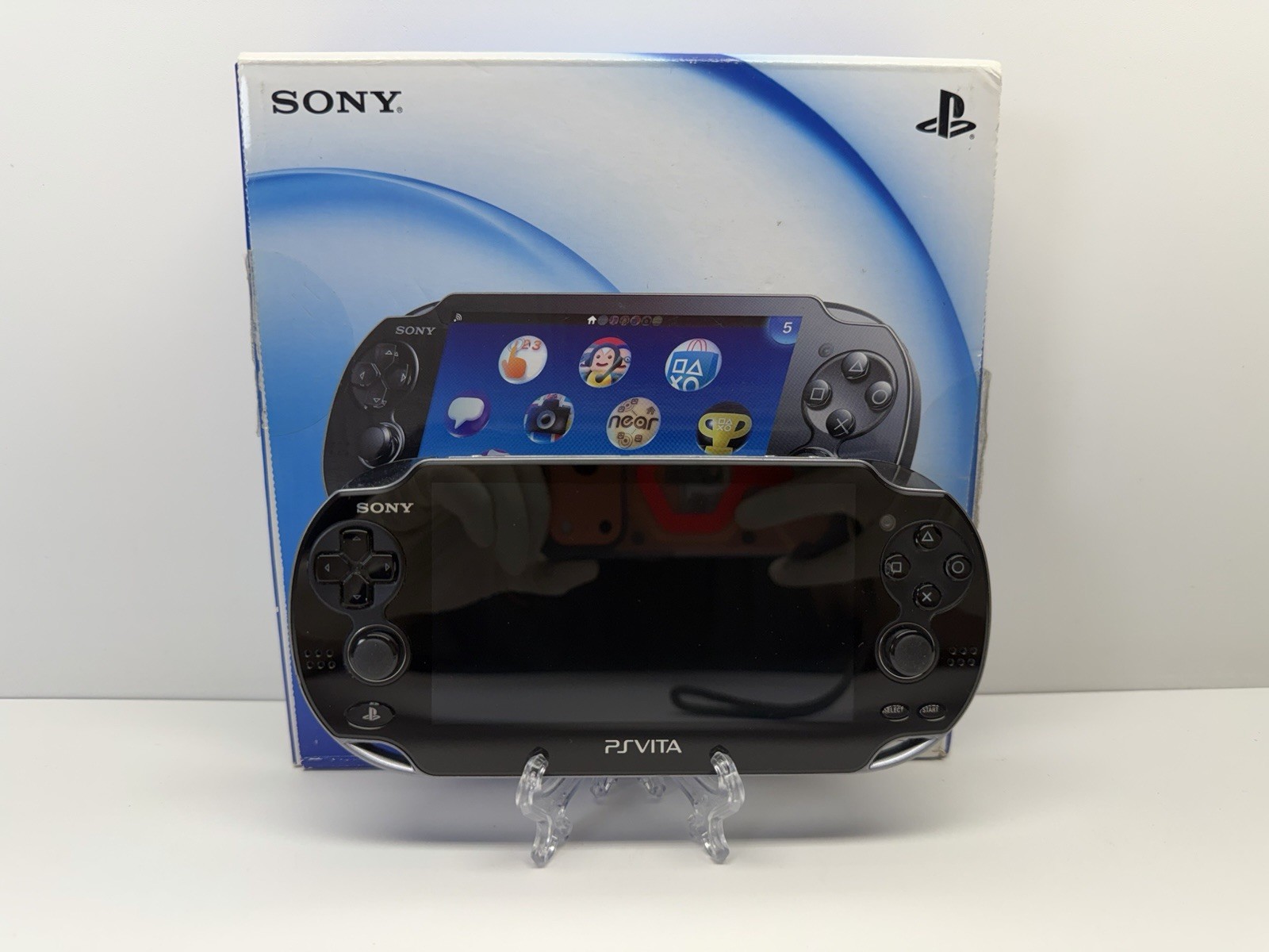 PlayStation PS Vita OLED PCH-1001 Bundle, Cradle Games Memory Card PCH-ZCL1